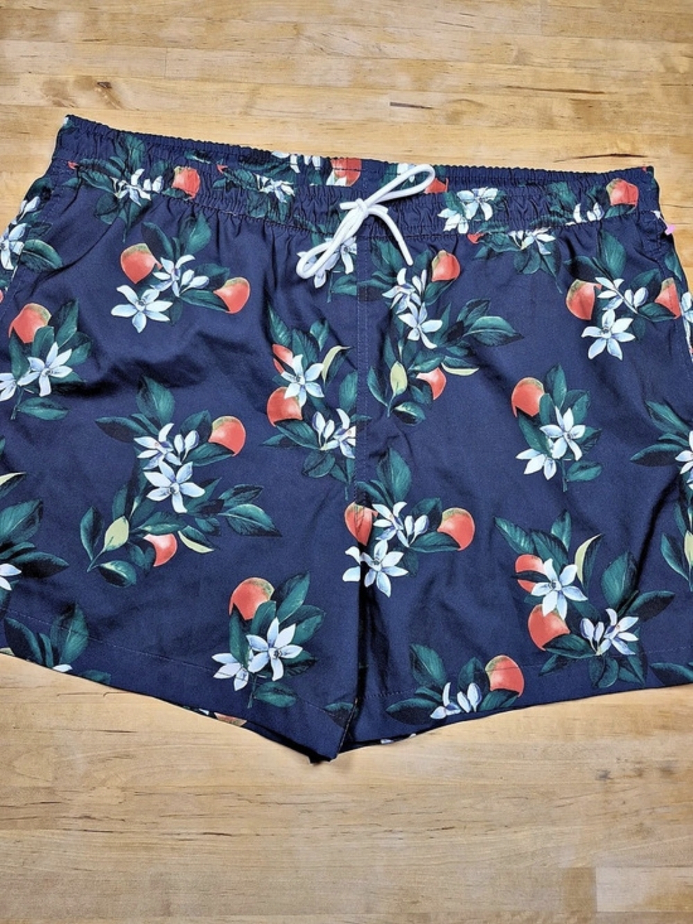 Abercrombie & Fitch Floral Swim Trunks Blue XL